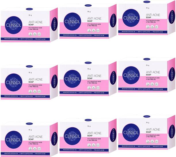 Clinsol Anti-Acne Soap with Tea Tree Oil & Vitamin E | Controls Sebum Production