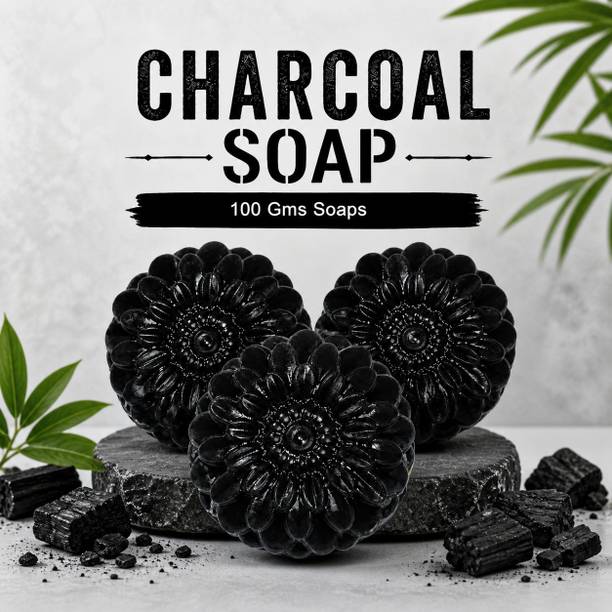 satroopaa Activated Charcoal Soap Skin Brightening Tan Removal Acne Oily Skin