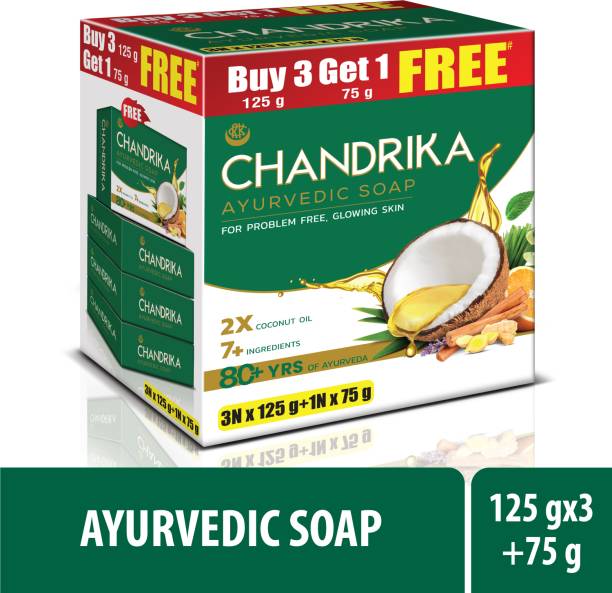 Chandrika by Wipro Ayurvedic with Coconut Oil Handmade Soap