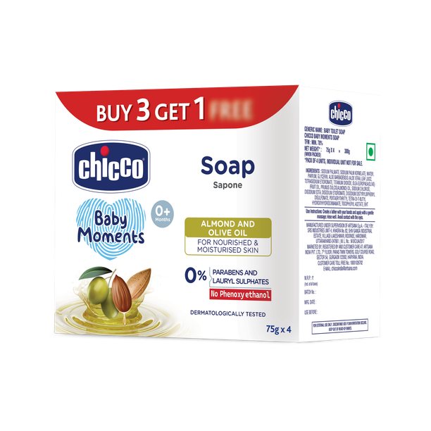 Chicco Baby Bath Soap, No Phenoxyethanol & No Paraben 0M+