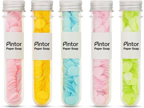Pintor Paper Soap (Pack 5) for Hand Wash | Portable Soap for Home, Travel & Office Use