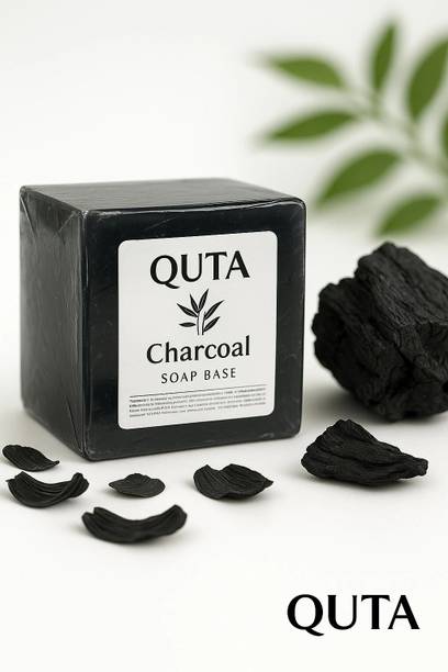 QUTA Charcoal Melt & Pour Soap Base 1KG – SLS Free Glycerin DIY Handmade Soap Making