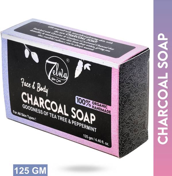 7elwa Charcoal Soap For Face and Body | 125 gm ( Pack of 1) |