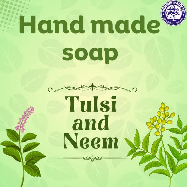 Bhimseni Karyalay Bhimseni Neem Tulsi Herbal Gel Bar Bath Soap 500g Pack Pure, Hand Made