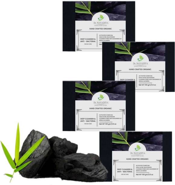 Dr. NAvadiya Charcoal 4 Combo Pack Soap For Skin Lightening & Tan Removal