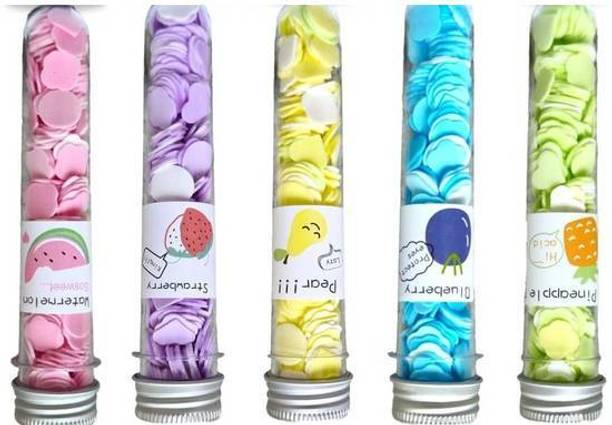 klaty 5 ट्यूब बॉटल सॉफ्ट पेपर सोप विथ फ्रेग्रेंस ट्यूब शेप बॉटल,ट्रैवल सोप|17