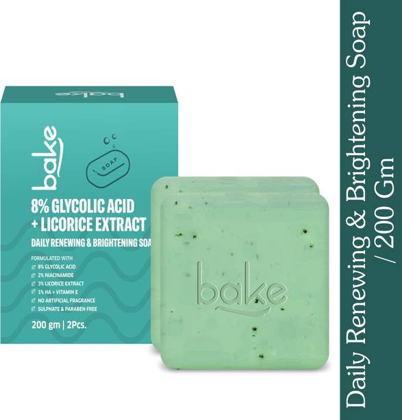 BAKE 8% Glycolic Acid Soap For Pigmentation, Exfoliation & Tan Removal