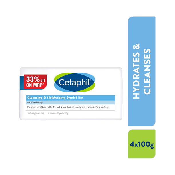 Cetaphil Cleansing Moisturizing Syndet Bar
