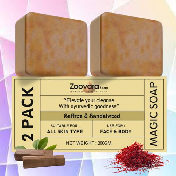 zoovara Magic Soap Sandalwood Soap for Fresh, Silky Smooth, Hydrated Glow.
