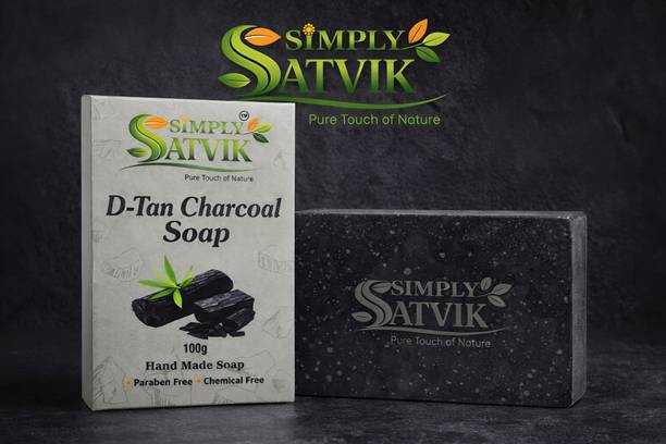 Simplysatvik D-tan Charcoal soap