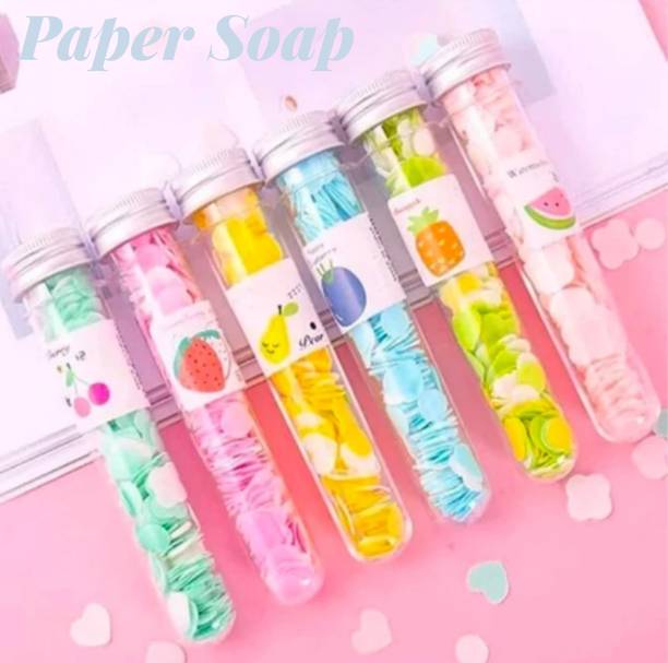 RIVA BLOSSOM Disposable Hand Wash Paper Soap 6 Tube Daily Use