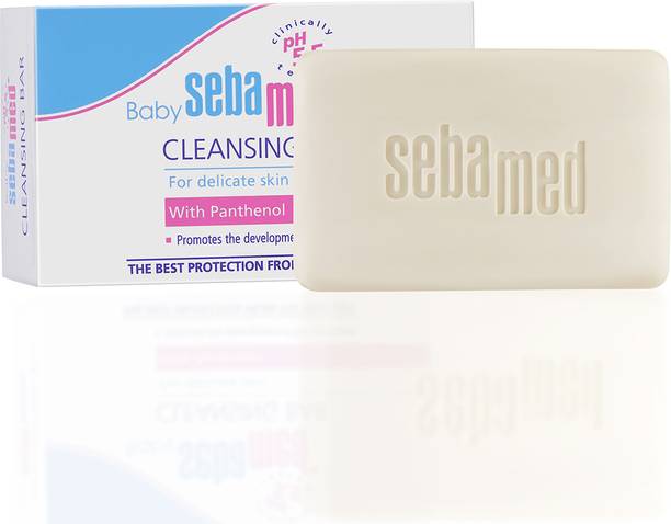 Sebamed Baby Cleansing Bar|pH 5.5 |Newborn bathing|Soap Free|Tear Free