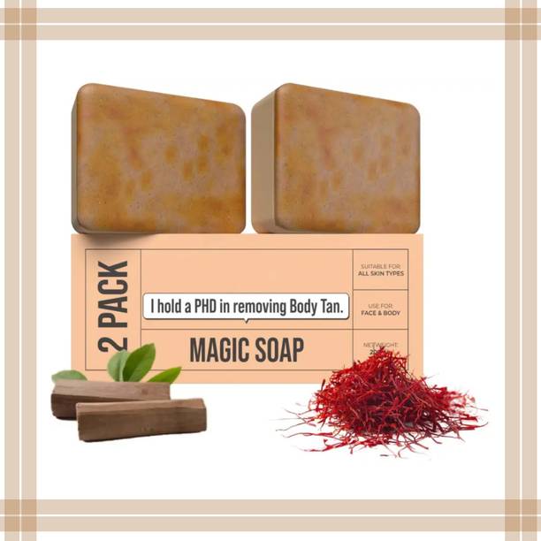 VIVAGLO Sandal Wood And Saffron Soap For Glowing & Refreshing Skins