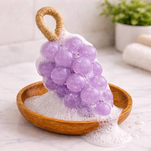 Sundara Moisturizing Grapes Bathing Bar Soap with Hanging Rope (Lavendor)