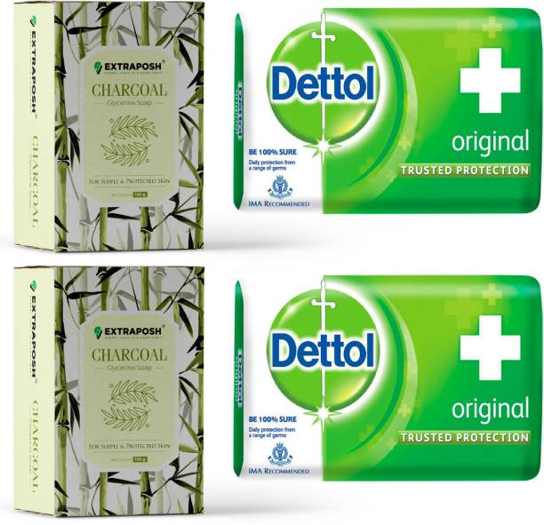 Dettol Original Protection Soap with Glycerine Base Charcoal Soap