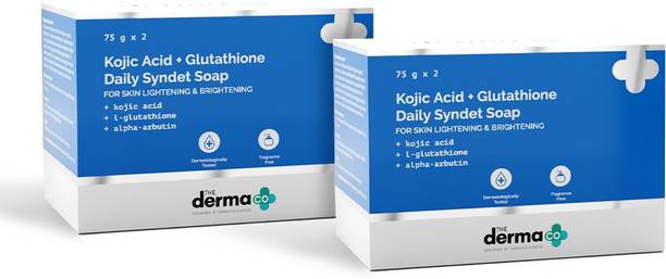 The Derma Co Kojic Acid + Glutathione Daily Syndet Soap with Kojic Acid, L-Glutathione