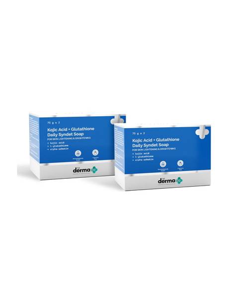 The Derma Co Kojic Acid + Glutathione Detan and Glow Brightening Soap