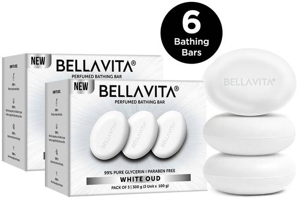 BELLAVITA Perfume Bathing Soap | White Oud & Moisturising Skin
