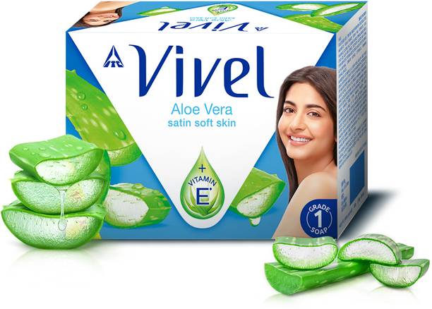 Vivel Aloe Vera Grade 1 Bathing Soap Highest Soap Grade 76% TFM V