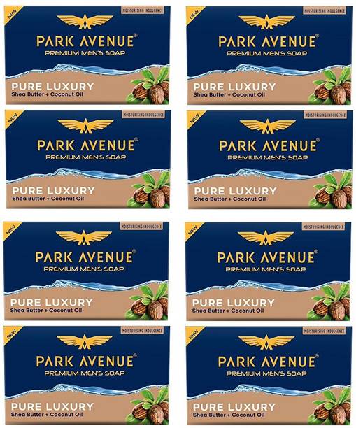 PARK AVENUE Luxury Fragrant Soap With Shea Butter And Coconut Oil 125 GM (Pack of 8)