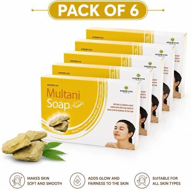 MORVIN MULTANI MITTI SOAP PACK OF 6