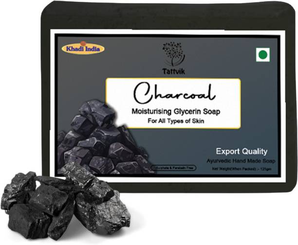 Tattvik Premium Charcoal Soap Natural Glycerin