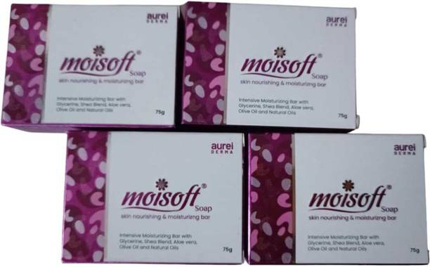 Aurelderma moisoft Skin nourishing & moisturizing Bar Pack of