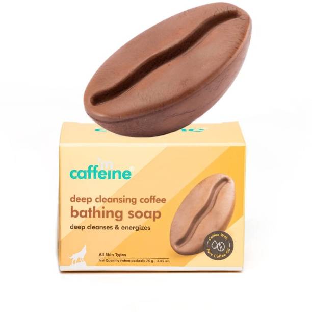 mCaffeine Deep Cleansing Coffee Bath Soap for Soft & Smooth Skin - Natural & 100% Vegan