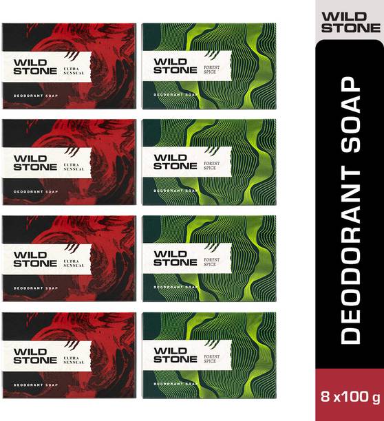 Wild Stone Soap Ultra Sensual & Forest Spice Combo for Men, 100gm Each