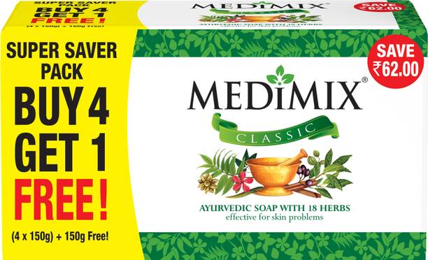 MEDIMIX Ayurvedic Soap (5 x 150 g)