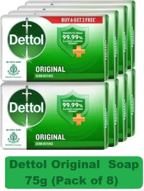 Dettol Original Germ Trusted Protection Soap ^^ Pack of 8