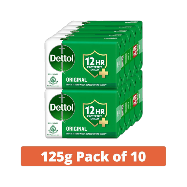Dettol Original Bathing Soap for Men & Women, for Face, Body & Hands, Combo for Summer