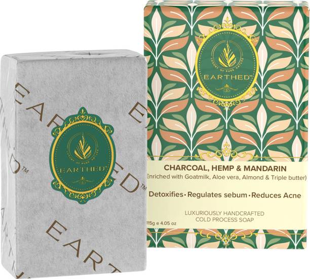 Earthed Charcoal, Hemp & Mandarin | Luxury Goat Milk Soap