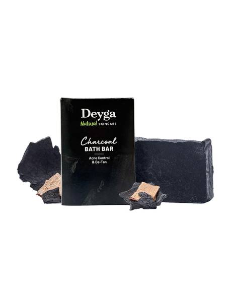 Deyga 100% Charcoal Soap/Bath Soap-Acne Control-Detoxifies Skin-Reduces Tan
