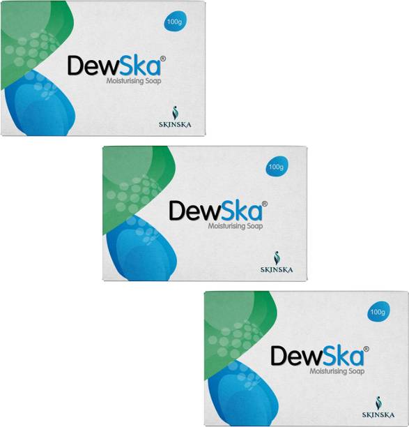Dewska Moisturising Bathing Bar with Vitamin E, Shea Butter and Almond Oil