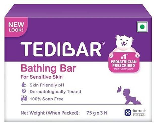 Tedibar Moisturising Baby Bathing Bar 100% Soap Free Skin Fri
