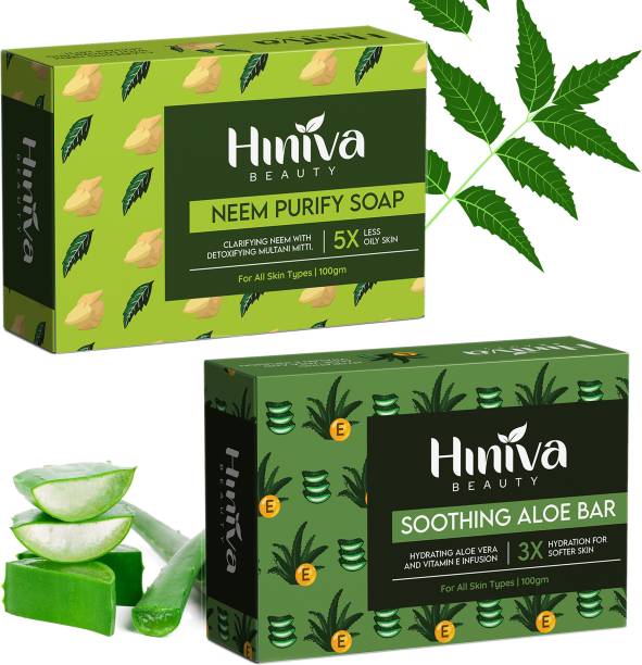 Hiniva Beauty Organic Beauty Soap for Unisex use Set Of 2
