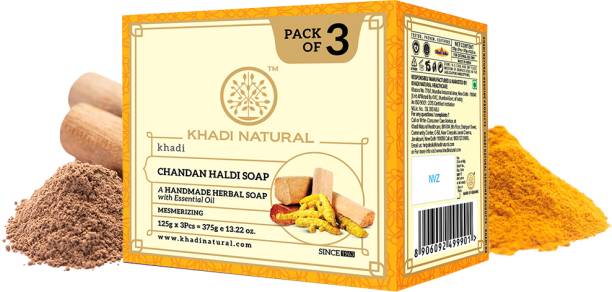 KHADI NATURAL Organic Chandan Haldi Soap