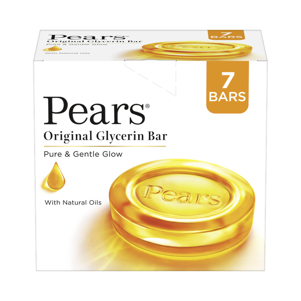 Pears Pure & Gentle Bathing Soap Bar 125 g (Combo Pack of 7)