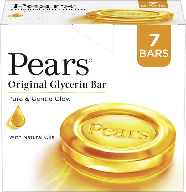 Pears Pure & Gentle Bathing Soap Bar 125 g (Combo Pack of 7)