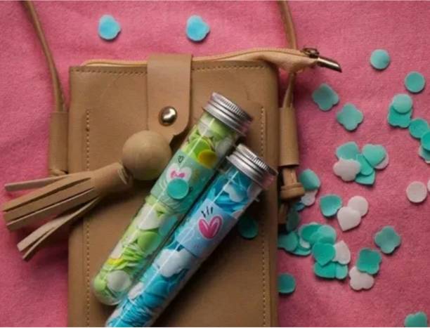 ghorela 2 AD Travel Soft Paper Soap Flower Design Tube Shape Bottle MULTICOLOR