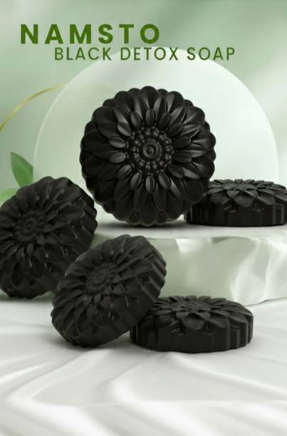 Namsto ACTIVATED CHARCOAL Natural Hand Made Soap Pack of 5 CH-05