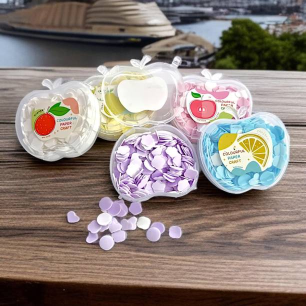 cezliar पैक ऑफ 1 डिस्पोज़ेबल मिनी पेपर सोप | सेंटेड सोप बाथ (1 रैंडम फ्लेवर)