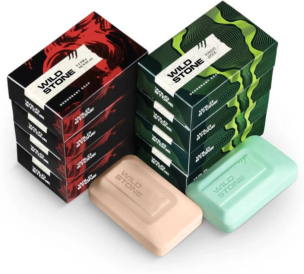 Wild Stone Soap Ultra Sensual & Forest Spice Combo for Men, 100gm Each
