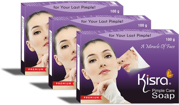 KISRA Premium Acne Prone Skin - Controls Acne Development - Clears Out Clogged Pores - Formulated Specially To Create A Barrier Against Acne Development – Pimple Care Soap