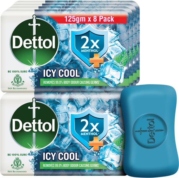 Dettol Icy Cool Bathing Soap Bar With 2xMenthol