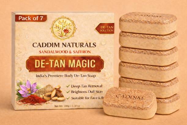 CADDIM NATURALS Detan Soap for Face Body | Removes Tanning & Improves Skin Glow Daily