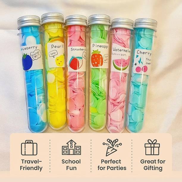 BEGGIE Paper Soap 6 Tube, Mixed Fragrance,Hygienic and Travel-Friendly(pack of 6)|151