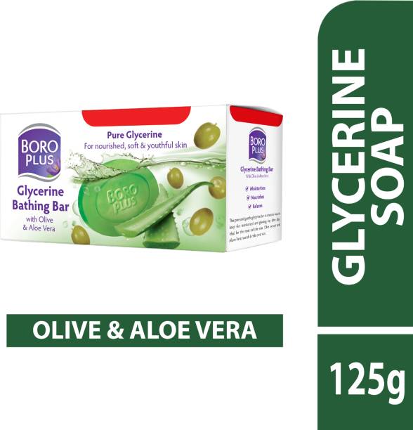 BOROPLUS Glycerine Bathing Bar With Olive & Aloe Vera
