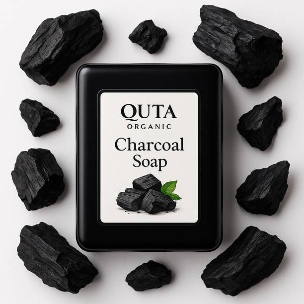 QUTA Charcoal Melt & Pour Soap Base 1KG | SLS Free Glycerin DIY Handmade Soap Making